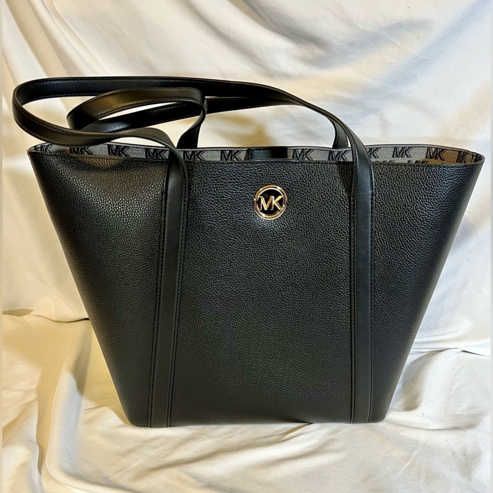 New Micael Kors Hadleigh Large Pebbled Leather Tote Bag retail $298